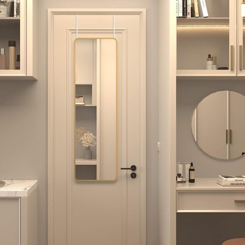Gold 47 x 14IN Door mirror.