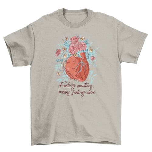 Mental health heart t-shirt