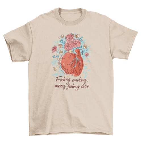 Mental health heart t-shirt