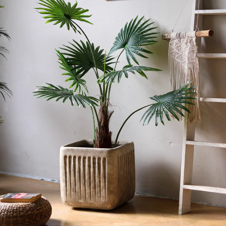 Nordic Vertical Stripe Flower Pot