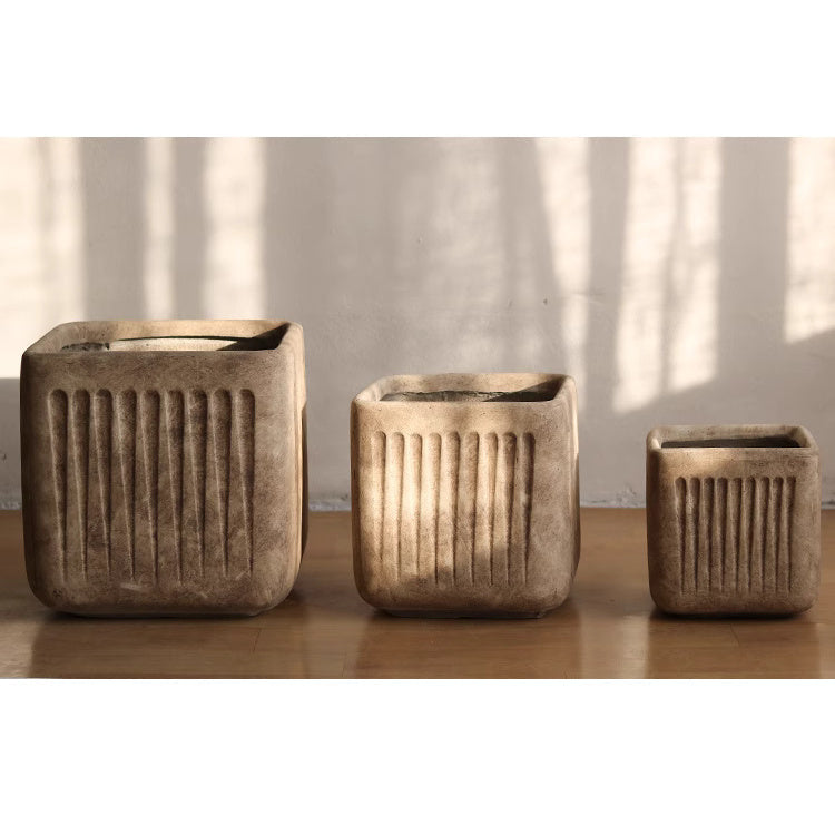 Nordic Vertical Stripe Flower Pot