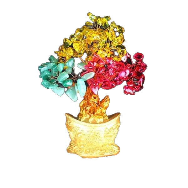 Wealth, Health, & Protection Chakra Money Tree Ornament