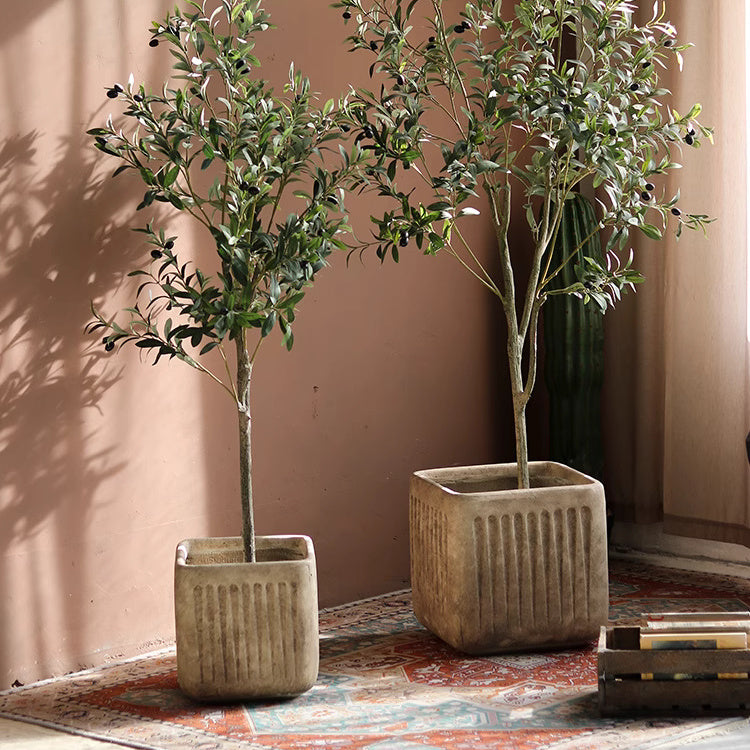 Nordic Vertical Stripe Flower Pot